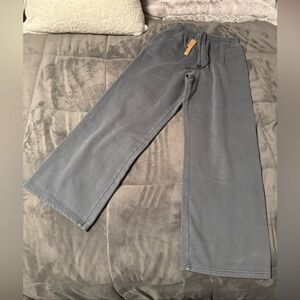NWT Skims Boyfriend Fleece Baggy Sweatpants Women Size Small In Zircon Gray New